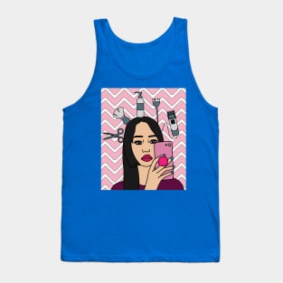 Styling Queen Hair Stylist Beautician Tank Top